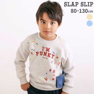 最大千円クーポン配布中・【SALE 半額以下】SLAP SLIP ペたぺたシール風プリントデニムポケット付きトレ…