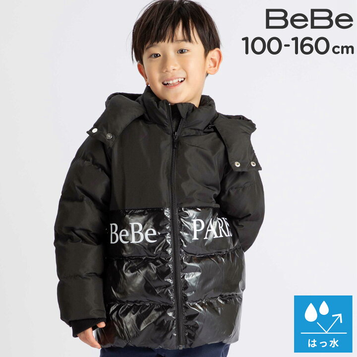楽天市場】【半額】BeBe 【撥水加工】タフタ切り替え ロゴプリント