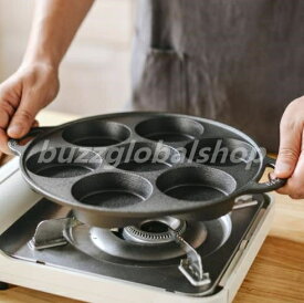 7穴フライパン鋳鉄製エッグバーガーメーカー深化オムレツ型家庭用ノンスティックフライパン非コーティング卵餃子鍋
