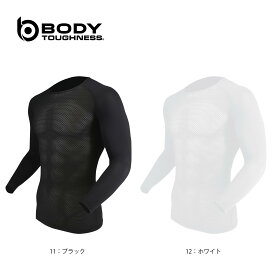 ボディタフネス クルーネックシャツ 冷感3DファーストレイヤーUVカットスリーブ　クルーネックシャツ【冷感タイプ】 JW-715 〈BODY TOUGHNESS〉 メンズモデル