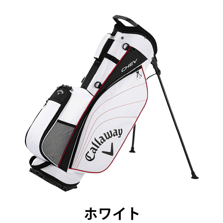 美品】Callaway CHEV ゴルフバッグCallaway CHEV キャディバッグ 赤白