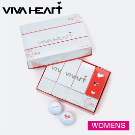 【VIVA HEART】ビバハート レディースゴルフボール 12Pボールカラー：005ホワイト品番-017-93760-【プレゼント 母の日 御礼】