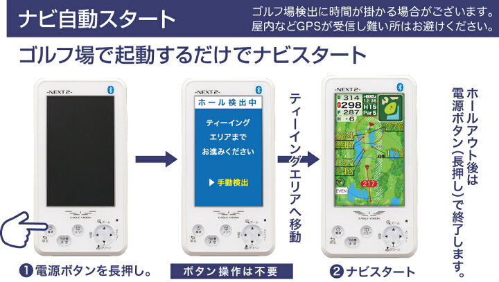 楽天市場】イーグルビジョン GPS ゴルフナビ ネクスト2 NEXT2 EV-034  