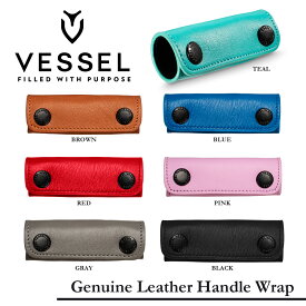 【ドレスアップパーツ】【当店在庫品】 ベゼル ゴルフ アクセサリー キャディバッグ パーツ GENUINE LEATHER HANDLE WRAP 〈VESSEL〉