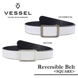 【 VESSEL ベゼル】Reversible Belt SQUARE リバーシブルベルト スクエア【アクセサリ】