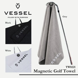 ベゼル ゴルフタオル マグネティックゴルフタオル 2023 Magnetic Golf Towel TW0221 サイズ：100x50cm〈VESSEL〉