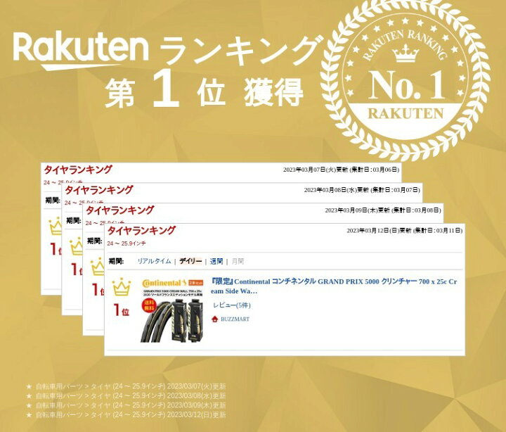 楽天市場】『限定生産』Continental コンチネンタル GRAND PRIX 5000 