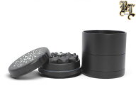 BLACK LEAF CNC FLOWER GRINDER ブラックリーフ アルミ フラワー グラインダー 5パーツ ブラック