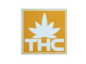 THC �X�e�b�J�[ Yellow Logo C211