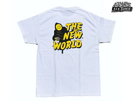 SIXSENSE シックスセンス THE NEW WORLD Tシャツ ホワイト イエロー