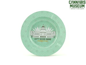 CANNABIS MUSEUM ASHTRAY �J���i�r�X �~���[�W�A�� �A�b�V���g���C �D�M GREEN
