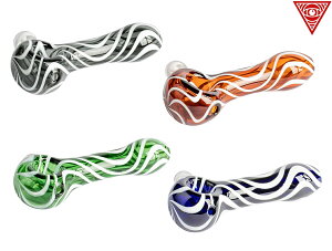 RED EYE GLASS ZEBRA MUSHROOM GLASS PIPE bhACOX [u }bV[ KXpCv 682