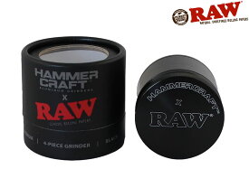 RAW HAMMERCRAFT 4 PIECE GRINDER ロウ ハンマークラフト 4ピース グラインダー BLACK ブラック 55mm