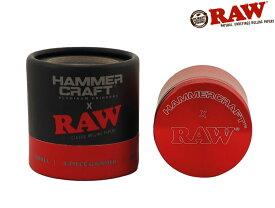RAW HAMMERCRAFT 4 PIECE GRINDER ロウ ハンマークラフト 4ピース グラインダー RED レッド 55mm