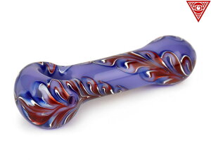 RED EYE GLASS PURPLE PAISLEY GLASS PIPE ���b�h�A�C�O���X �p�[�v�� �y�C�Y���[ �K���X�p�C�v �p�[�v�� ���b�h 3192PR
