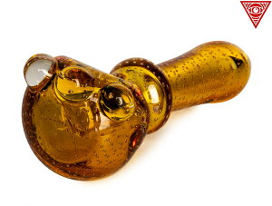 RED EYE GLASS FULL COLOUR BUBBLE TECH SPOON GLASS PIPE ���b�h�A�C�O���X �t���J���[ �o�u�� �e�b�N �K���X�p�C�v �n�j�[�S�[���h 3266HG