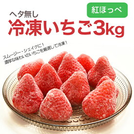 冷凍イチゴ 紅ほっぺ 冷凍 いちご 約 3kg 送料無料 農家 直送 静岡 苺 冷凍いちご イチゴ 取り寄せ 農家直送 静岡県 果物 フルーツ 自宅用 美味しい 家庭用 産地直送 訳アリ 高糖度 大きい 甘い 3キロ お取り寄せ グルメ 箱買い 大きめ 国産 スムージー ジャム