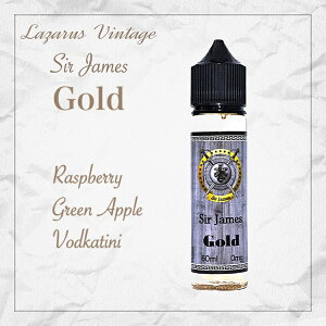 �y���������zLazarus Vintage Sir James Gold 60ml ���U���r���e�[�W �T�[�W�F�[���X �S�[���h ���Y�x���[ ��� �E�H�b�J �t���[�o�[ ���L�b�h �d�q�^�o�R vape �x�C�v