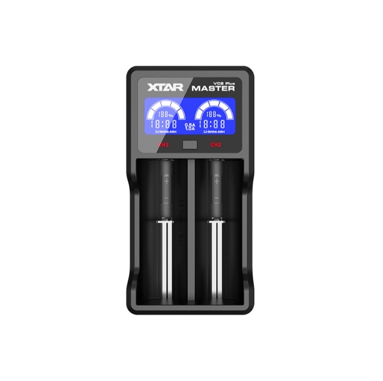 XTAR MASTER VC2 激安 激安特価 送料無料 Plus Charger 電子タバコ デュアル 【2021正規激安】 リチウム バッテリー vape 充電器 チャージャー