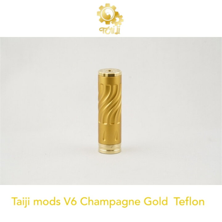 楽天市場】Taiji mods V6 Champagne Gold Teflon 18650 Tube Mod 