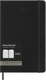 モレスキン 手帳 2024 年 1月始まり 12カ月 ウィークリー ダイアリー プロ バーチカル(縦型) ハードカバー ラージサイズ(横13cm×縦21cm) ブラック DHB12PRO3Y24