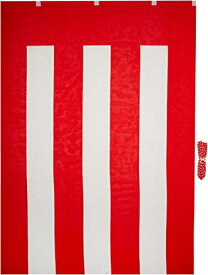 紅白幕 高さ180cm×長さ540cm (3間) テトロンポンジ 紅白ひも付 KH005-03IN