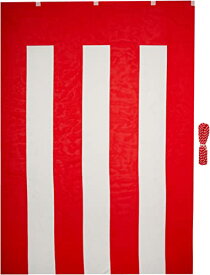 イタミアート 紅白幕 高さ180cm×長さ720cm (4間) テトロンポンジ 紅白ひも付 KH005-04IN