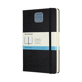 モレスキン ノート クラシック ノートブック エクスパンデッド(400ページ) ハードカバー ラージサイズ(横13cm×縦21cm) ドット方眼 ブラック QP066EXP