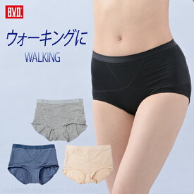 【1,000円クーポン配布】【期間限定20％OFFセール】BVD ウォーキング クロス サポート 1分丈 ショーツ (M/L) スポーツ ランニング フィットネス ジョギング エクササイズ ヨガ 単品 レディース お腹押さえ 綿混 パンツ パンティー