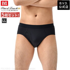 【5枚セットで送料無料25％OFF！】BVD Finest Touch EX カラーセミビキニブリーフ (LL) メンズ インナー 男性下着 肌着 綿100％ 抗菌 防臭fe331-5p-ll コットン