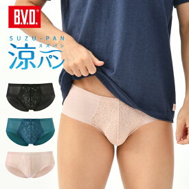 【100円OFFクーポン】BVD 涼パンレース ビキニ ブリーフ ムレにくい 吸水速乾 メッシュ M/L/LL メンズ 下着 アンダーウェア パンツ 男性 SUZU-PAN スズパン RT191