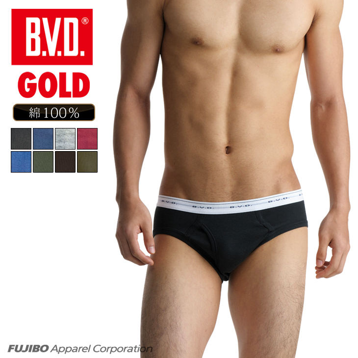 【10％OFFクーポン】B.V.D. GOLD カラービキニブリーフ 綿100％ タイ製 メンズ アンダーウェア 男性 下着 肌着 g031 コットン パンツ