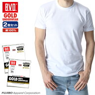 【300円OFFクーポン配布】【期間限定20％OFFセール】2枚組セット！B.V.D. GOLD クルーネックTシャツ M,L,…