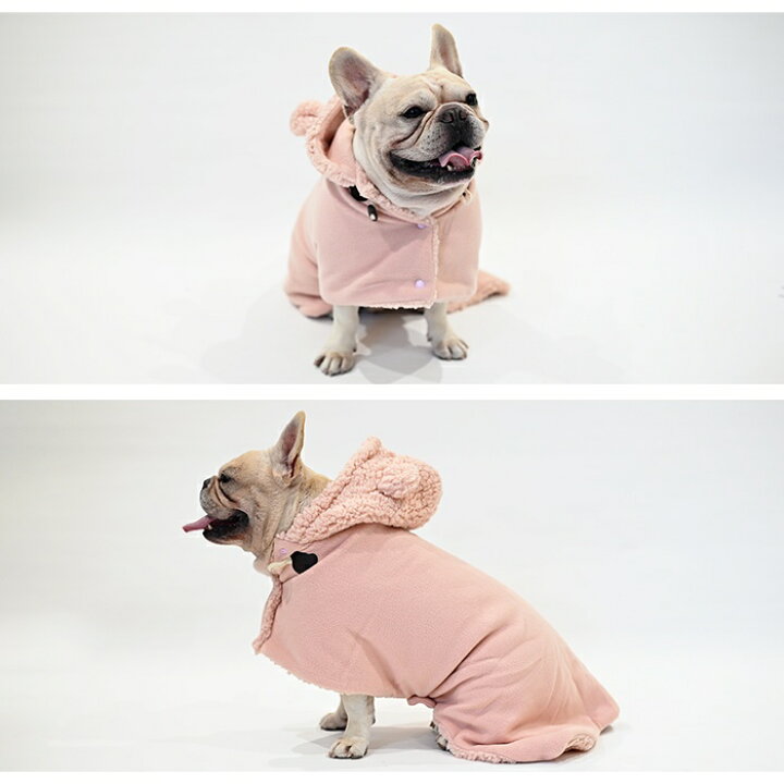 楽天市場】犬服 もこもこ ポンチョ フリース ボア 裏ボア ドッグウエア 