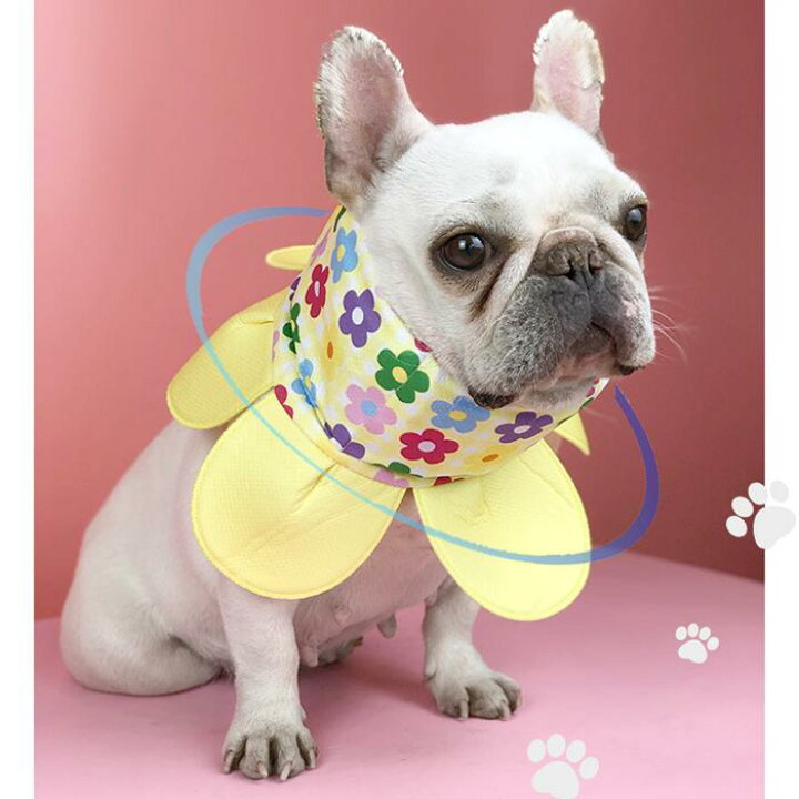 楽天市場 ポイント5倍 犬 暑さ対策グッズ ひんやり 帽子 夏 2way クールネック フレンチブルドッグ 花型 保冷剤 首 クールスヌード 熱中症対策 フレブル 涼しい 犬用 アクセサリー 快適 ペット用品 犬用 お散歩km502g Bestwear