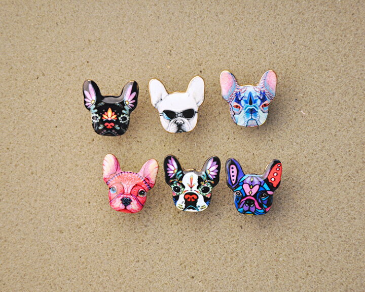 楽天市場 フレンチブルドッグのピアス 可愛い フレブル ピアス 11柄 プチサイズ 大人可愛い おしゃれ 個性的 犬アクセサリー 鼻ぺちゃ ギフト プレゼント メッキ素材 Km529g Bestwear