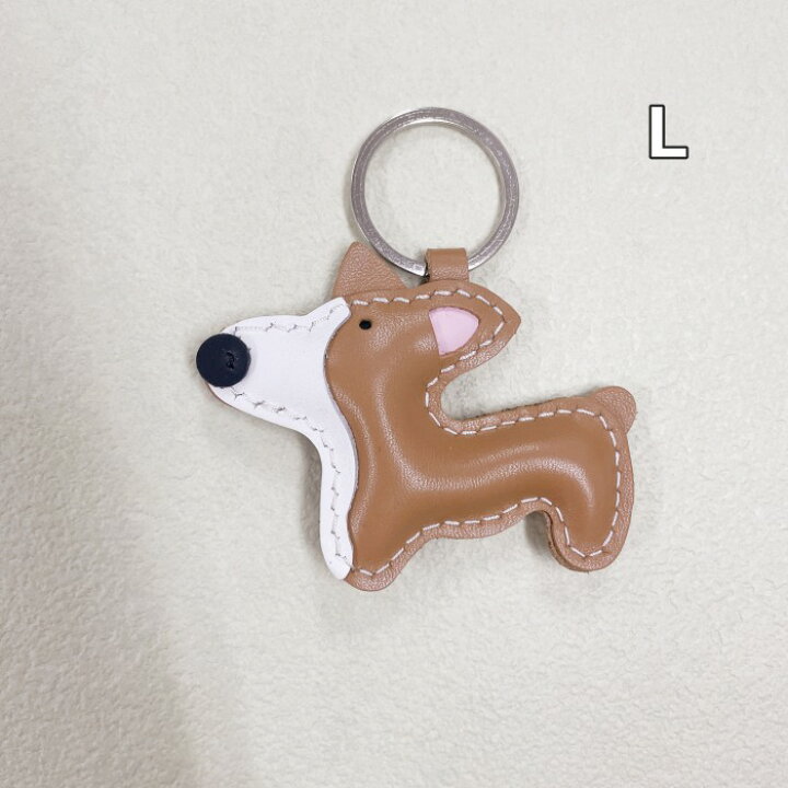 市場 本革 犬 雑貨 キーホルダー キーリング 動物 グッズ アニマル フレンチブルドッグ コーギー