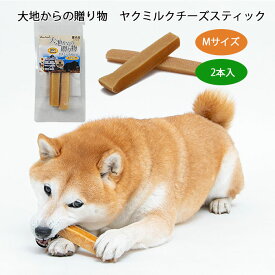 【イチオシ！】チーズ HappyDays 大地からの贈り物 愛犬用スナック ヤクミルクチーズ ハードタイプ スティック ワンちゃんのチーズ おもちゃ 天然 犬用 おやつ ストレス発散【Mサイズ2本入り】TK001G-M-2