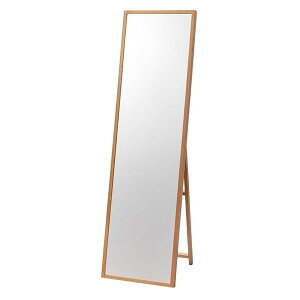 ���J �X�^���h�~���[ W43×D45×H158cm �i�`������ �V�R��(�I�[�N) ���b�J�[�h�� 3mm��U�h�~�~���[ �����i�X�^���h���O���ĕǊ|���� MTK-312NA