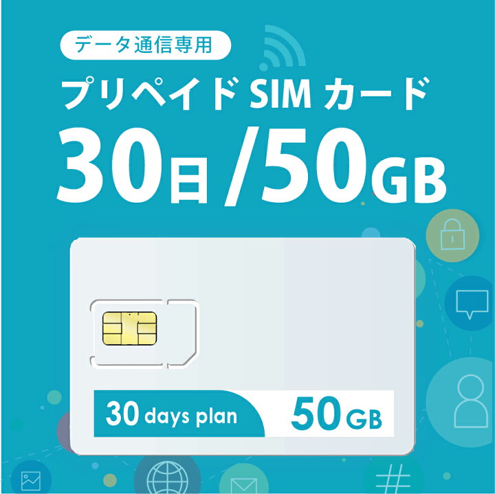 Nippon SIM for Japan30日50GB 国内用 ドコモ回線 1枚