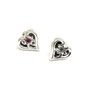 rEH[U[ bwl BWL K戵̔X Y WG[ Vo[ANZ AJ }u JX^ gCo n[g sAX Xg[ Ў 1 HEART EARRING w/2mm STONE