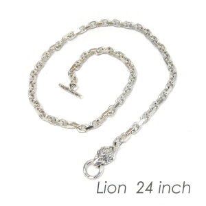 rEH[U[ bwl BWL K戵̔X Y WG[ Vo[ANZ AJ }u BWL SQUARE CHAIN w/ANIMAL HEAD 24" (LION) XNGA`F[ w/Aj}wbh 60cm/Vo[ANZT