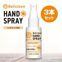 3本セット ハンドスプレー ベルガモットの香り 30ml べリクリーン 【 スプレー アロマ アロマ除菌スプレー ベルガモット 香り 除菌スプレー 除菌 アルコール アルコールスプレー 日本製 携帯用 】