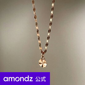 K10 10金 ペンダントネックレス ペンダント | K10 ラージ ブリング ラウンド タグ ネックレス | 10K Large Bling Round Tag Necklace | weamondz | amondz