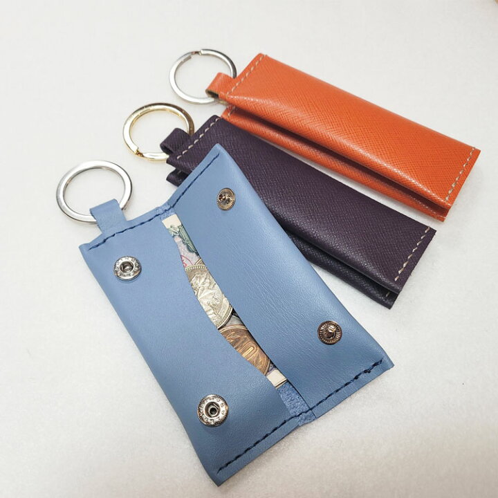 楽天市場】小銭入れキーホルダー HandMade 牛革 コインケース 
