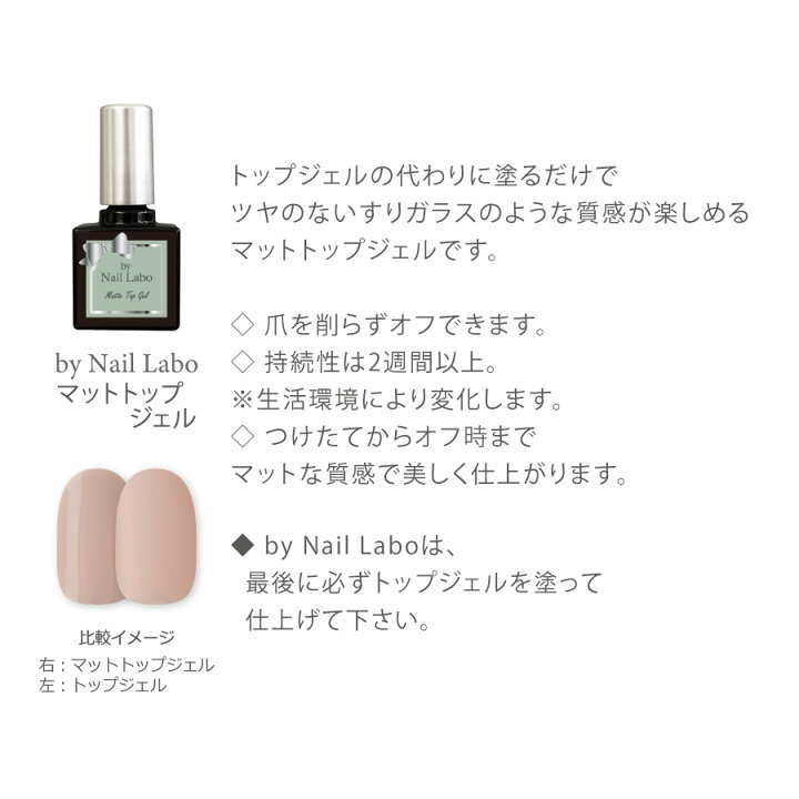 楽天市場 ネイルラボ マットトップジェル すりガラスのような質感 日本製 国産 プロ Led Uv 対応 マット 艶消し つや消し ツヤ消し すりガラス 2週間 長持ち 削らない セルフネイル ネイル ねいる ジェル 初心者 トップコート ベース ポリッシュ マニキュア 楽天市場 ネイルラボ マットトップジェル すりガラスのような質感 日本製 国産 プロ Led Uv 対応 マット 艶消し つや消し ツヤ消し すりガラス 2週間 長持ち 削らない セルフネイル ネイル ねいる ジェル 初心者 トップコート ベース ポリッシュ マニキュア
