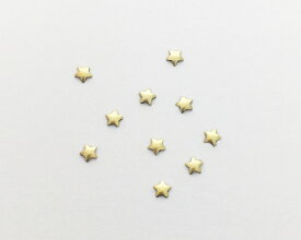 by Nail Labo メタルスタッズ スター ゴールド 3mm 10粒 | ネイル パーツ ジェルネイル ネイルパーツ ネイル用品 デコ ネイルアート アートアクセサリー アート 爪 爪先 ネイルラボ プチギフト 星