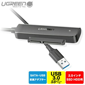UGREEN SATA USBϊA_v^[ 2.5C` SSD HDDp UASPΉ ] SATA3 USB 3.0 ϊA_v^ PS4 TV [^[ Windows/Mac OS Ή CM321 70609 UG