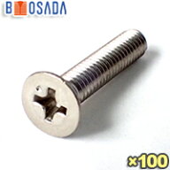 SUS (ステンレス)（＋）皿小ねじM6X50【100本入り】生地