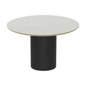 パモウナ ラウンドテーブル 幅120cm AX ブラック ライトグレー オリーブ 食卓テーブル ダイニングテーブル リブ脚 高さ 70cm フェニックス 完成品 高級感 シンプル モダン マット カフェ風 ジャ